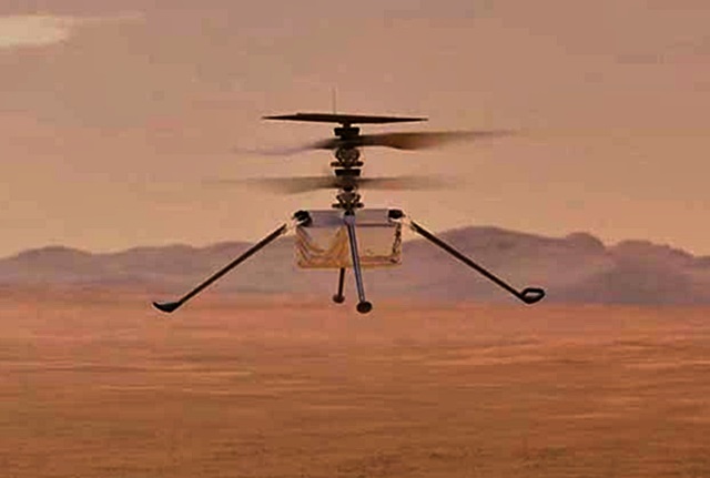 Nasa Helikopteri Mars’ta Uçuruldu