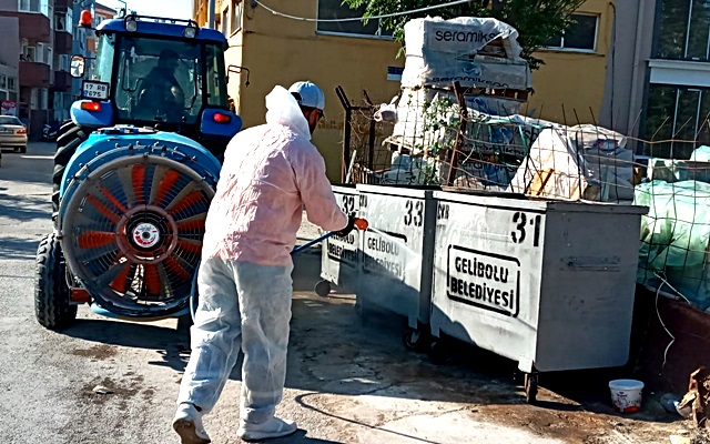 Gelibolu İlaçlanıyor Dezenfekte Ediliyor