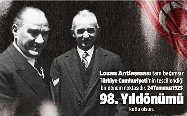 Lozan Barış Antlaşması 98 Yaşında