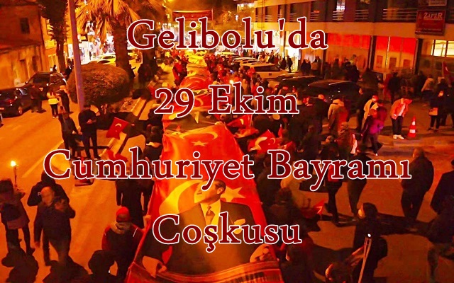 Gelibolu’da 29 Ekim Cumhuriyet Bayramı Coşkusu