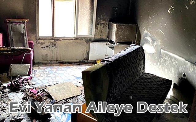 Evi Yanan Aileye Destek