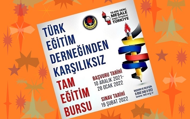 Türk Eğitim Derneği Burs Başvuruları Başladı