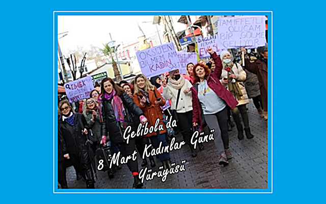 Gelibolu’da 8 Mart Kadınlar Günü Yürüyüşü