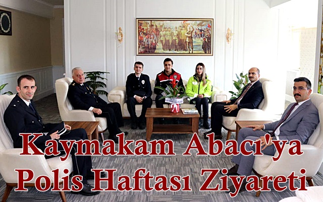 Kaymakam Abacı’ya Polis Haftası Ziyareti