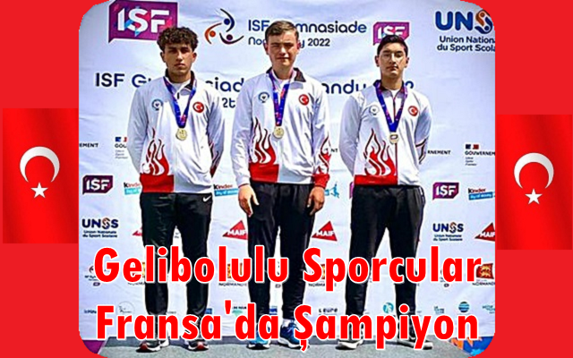 Gelibolulu Sporcular Fransa’da Şampiyon