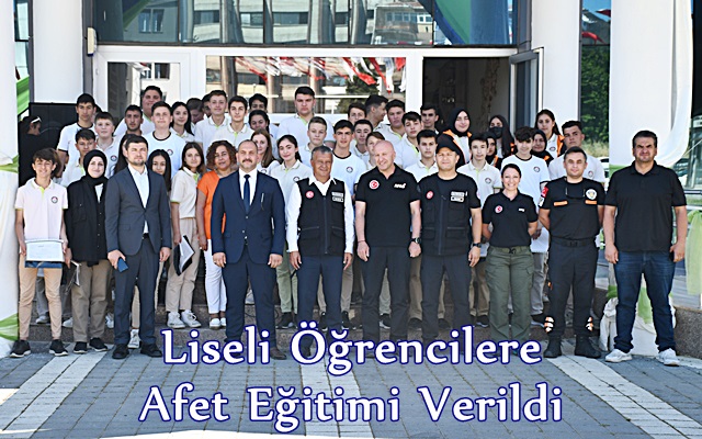 Liseli Öğrencilere Afet Eğitimi Verildi