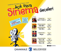 Açık Hava Sinema Geceleri Başlıyor