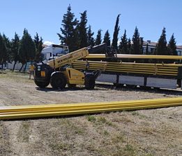 İlk Etap Doğal Gaz Boruları Geldi