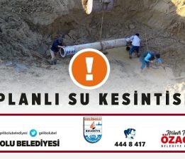 Gelibolu’da Planlı Su Kesintisi