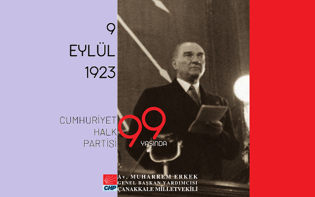 Muharrem Erkek’in 9 Eylül Açıklaması