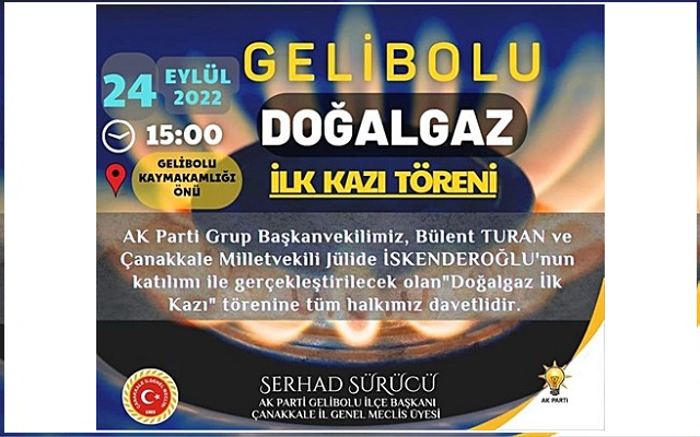 Doğal Gaz “İlk Kazı Töreni” Yapılacak