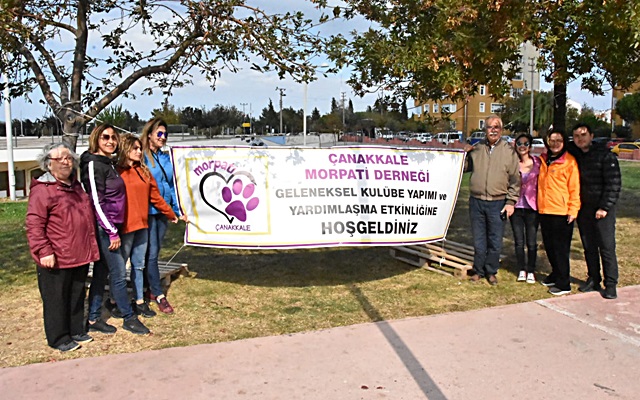 Çanakkale Mor Pati’den Kulübe Yapımı