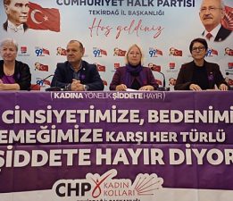 CHP Tekirdağ Kadın Kolları’ndan 25 Kasım Mesajı