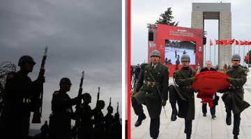 Şehitler Abidesi’nde 18 Mart Töreni