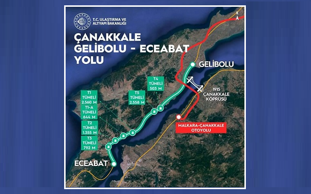 Gelibolu – Eceabat Tünelleri Açıldı
