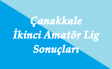 Çanakkale İkinci Amatör Lig 5.Hafta Sonuçları