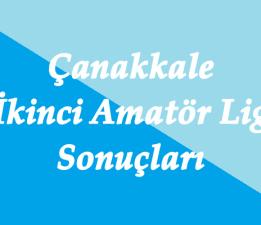 Çanakkale İkinci Amatör Lig 10.Hafta Sonuçları