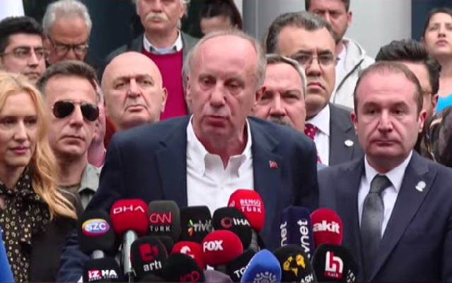 Muharrem İnce Cumhurbaşkanlığı Adaylığından Çekildi