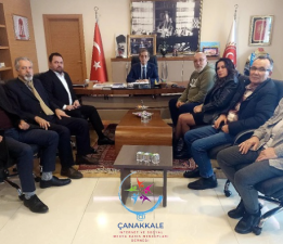 Çanakkale İnternet ve Sosyal Medya Basın Mensupları Derneği, İl Genel Meclis Başkanı Nejat Önder’i Ziyaret Etti