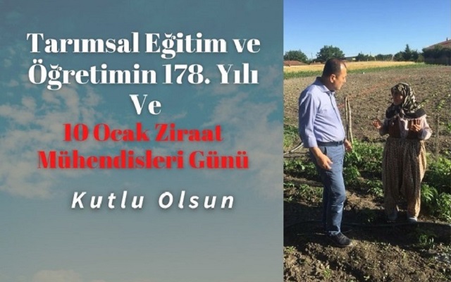 Tarımsal Eğitimin 178. Yılı Kutlu Olsun