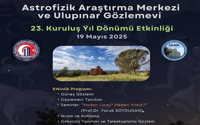 Ulupınar Gözlemevi 23. Kuruluş Yıl Dönümü Etkinliği