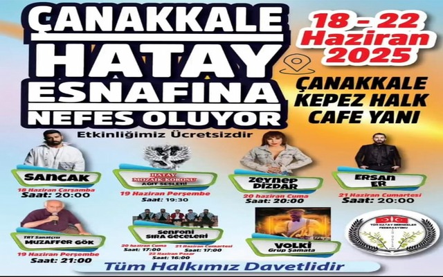 Çanakkale, Hatay’a nefes oluyor