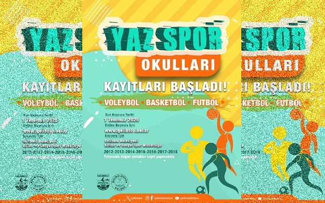 Gelibolu’da “Yaz Spor Okulları” Kayıtları Başladı