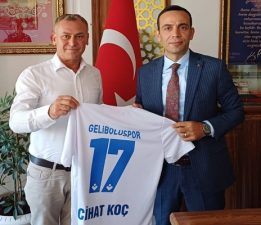 Geliboluspor’dan Kaymakam Cihat Koç’a Ziyaret