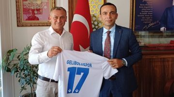 Geliboluspor’dan Kaymakam Cihat Koç’a Ziyaret