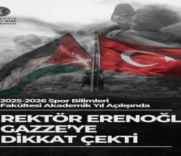 ÇOMÜ Rektörü Erenoğlu Gazze’ye Dikkat Çekti