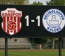 Geliboluspor, Biga Adaspor Deplasmanından 1 Puanla Döndü