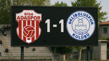 Geliboluspor, Biga Adaspor Deplasmanından 1 Puanla Döndü