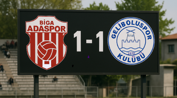 Geliboluspor, Biga Adaspor Deplasmanından 1 Puanla Döndü