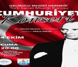 Gelibolu’da Cumhuriyet Coşkusu Türk Sanat Müziği ile Taçlanıyor