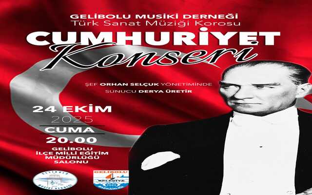 Gelibolu’da Cumhuriyet Coşkusu Türk Sanat Müziği ile Taçlanıyor