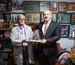 Valilikten UNESCO Yaşayan İnsan Hazinesi İrfan Şahin’e Ziyaret
