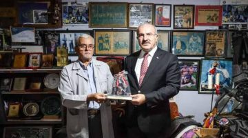 Valilikten UNESCO Yaşayan İnsan Hazinesi İrfan Şahin’e Ziyaret