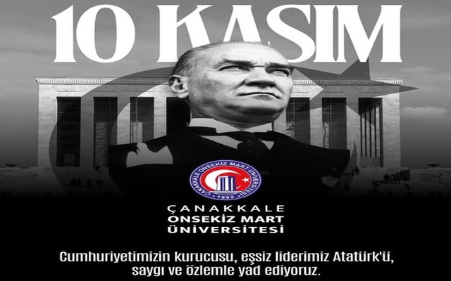 Erenoğlu’nun 10 Kasım Atatürk’ü Anma Günü Mesajı