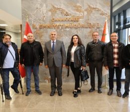 Çanakkale İnternet Gazetecilerinden Emniyet Müdürüne Ziyaret