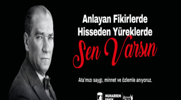 Erkek’in 10 Kasım Atatürk’ü Anma Günü Mesajı