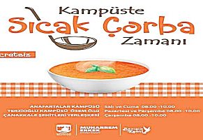 Öğrencilere Sıcak Çorba İkramı Başlıyor