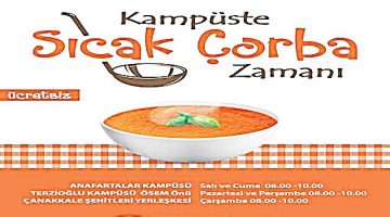 Öğrencilere Sıcak Çorba İkramı Başlıyor