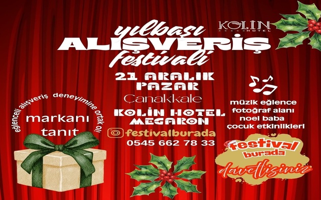 Yılbaşı Alışveriş Festivali Çanakkale’de Yeni Yıl Coşkusunu Başlatıyor