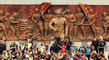 Tarihi Alan’da Binlerce Motosikletli Şehitler İçin Bir Araya Geldi