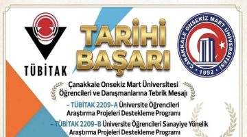 ÇOMÜ’den Tarihi Başarı: 178 Öğrenci Projesine TÜBİTAK Desteği