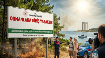 Çanakkale’de Ormanlara Giriş Yasaklandı