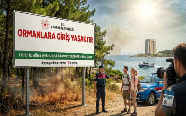 Çanakkale’de Ormanlara Giriş Yasaklandı