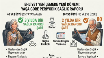 Ehliyet Yenilemede 65 Yaş Sınırı Başlıyor