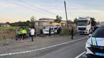 Tekirdağ’daki Zincirleme Faciada 1 Ölü 8 Yaralı Var