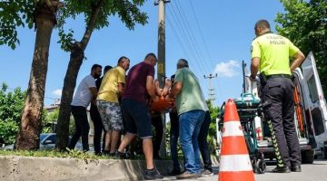 Gelibolu’da Koray Akkuş’un Aracı Kazaya Karıştı